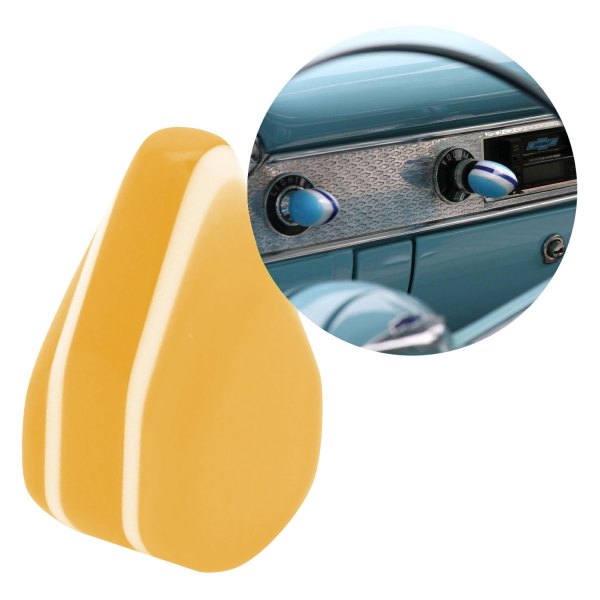 American Shifter® - Tear Shape Small Orange Dash Knob