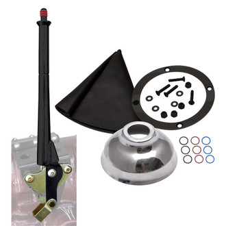 American Shifter® - Naugahyde Transmission Mount Emergency Brake with Boot, Ring and Cap