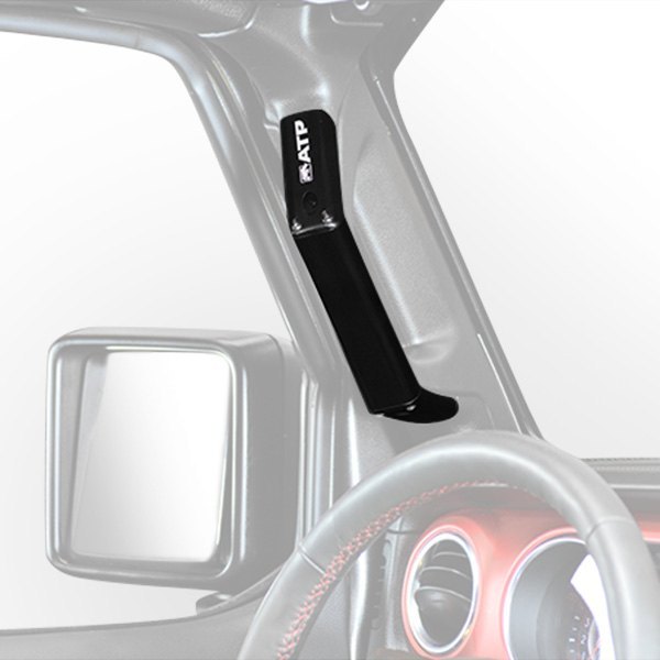 American Trail® 36180013K Billet Black Front Grab Handles