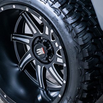 American Truxx® - AT 162 Vortex Matee Black Milled Accents Ford Blazer