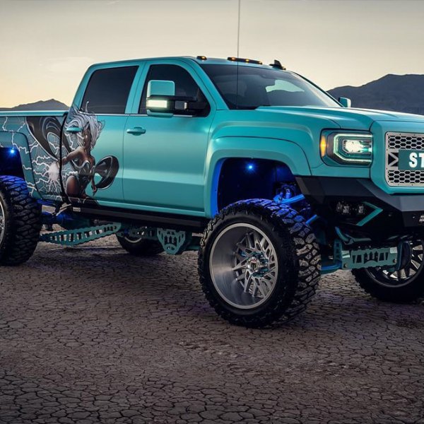 American Truxx® - AT 184 Dna Brushed Textured GMC Sierra