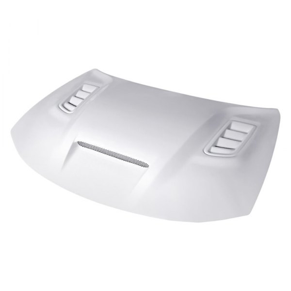 Amerihood® - SRT2 Style Functional Ram Air Fiberglass Hood (Unpainted)