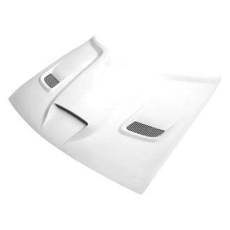 Amerihood® - HC Style Functional Ram Air with Heat Extractor Vents Fiberglass Hood (Unpainted)