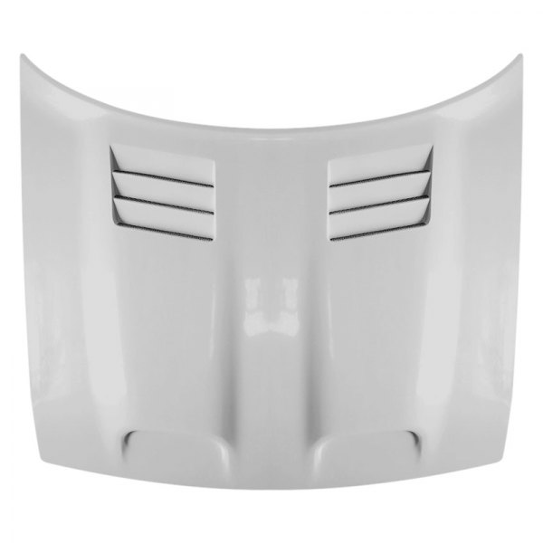 Amerihood® - RDY Style Functional Ram Air Fiberglass Hood with Heat Extractor Vents (Unpainted)