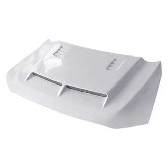 Amerihood® - Type E Style Functional Heat Extraction Ram Air Fiberglass Hood (Unpainted)