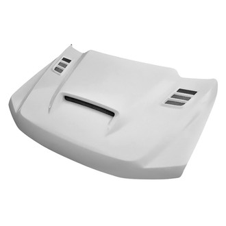 Amerihood® - SSK Style Functional Heat Extractor Ram Air Fiberglass Hood (Unpainted)