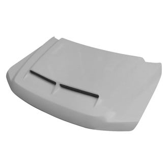 Amerihood® - E Style Functional Heat Extractor Ram Air Fiberglass Hood (Unpainted)