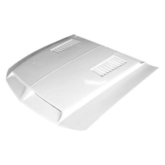 Amerihood® - E Style Functional Heat Extraction Ram Air Fiberglass Hood (Unpainted)