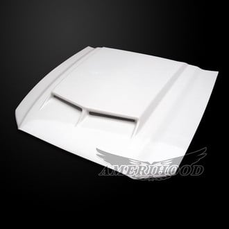 Amerihood® - Type-C Style Functional Ram Air Fiberglass Hood (Unpainted)
