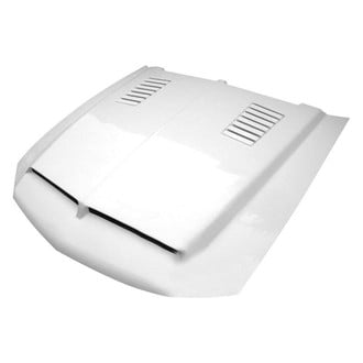 Amerihood® - E Style Functional Heat Extraction Ram Air Fiberglass Hood (Unpainted)