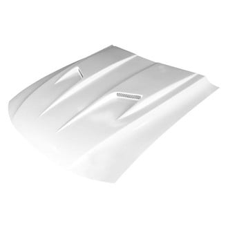 Amerihood® - 3 Style Functional Heat Extraction Ram Air Fiberglass Hood (Unpainted)