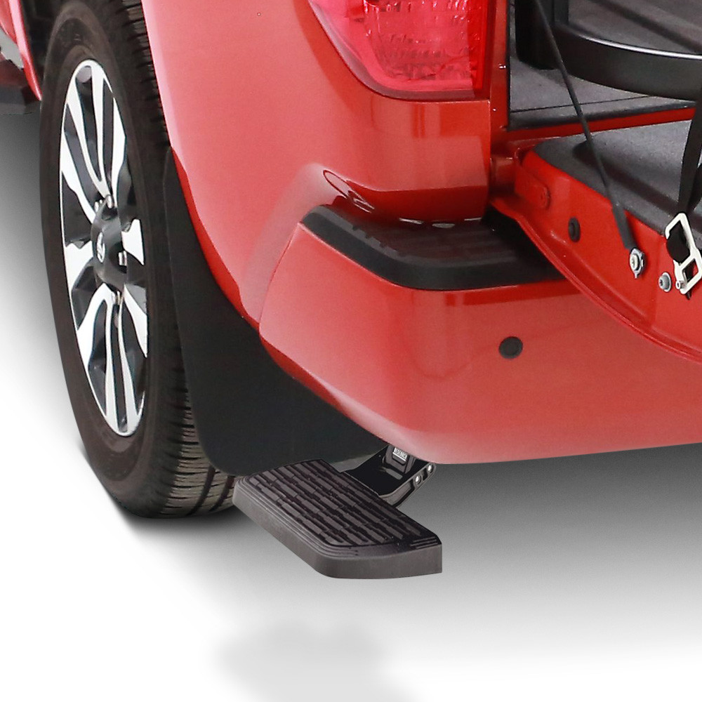 AMP Research® 75316-01A - BedStep™ Retractable Flip Down Bumper Step