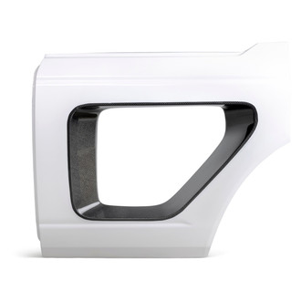 Anderson Composites® - Fiberglass Halo Rear Doors with Carbon Fiber Inserts (Unpainted)
