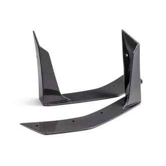 Anderson Composites® - Gloss Carbon Fiber Front Splitter Wickers