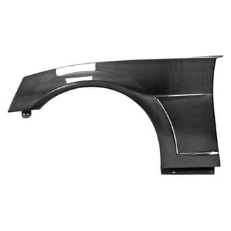Anderson Composites® - Type-SS Style 0.4" Wider Gloss Carbon Fiber Front Fenders