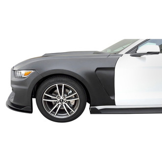 Anderson Composites® - GT350 Style 0.4" Wider Fiberglass Front Fenders (Unpainted)