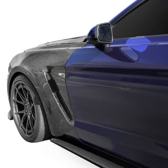 Anderson Composites® - GT350 Style 0.4" Wider Gloss Carbon Fiber Front Fenders