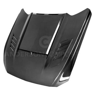 Anderson Composites® - AB-Style Double Sided Gloss Carbon Fiber Hood