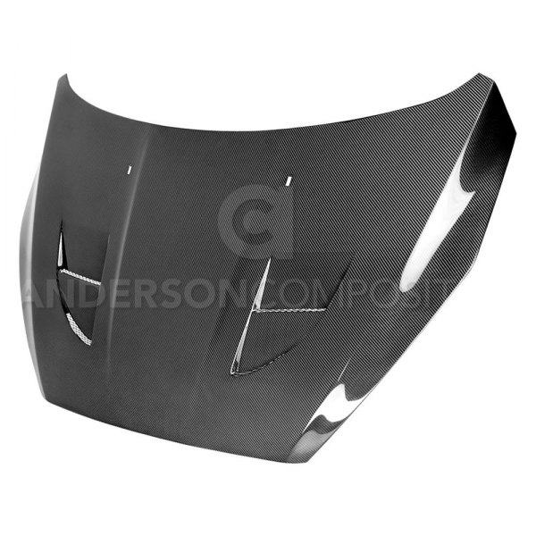 Anderson Composites® - SA-Style Gloss Carbon Fiber Hood