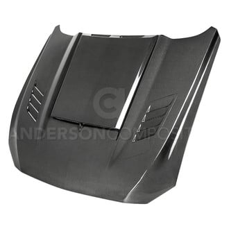 Anderson Composites® - AB-Style Double Sided Gloss Carbon Fiber Hood