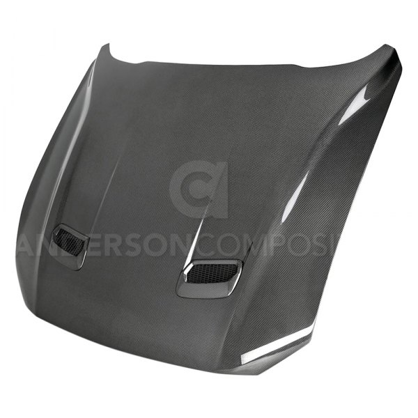 Anderson Composites® - OE-Style Double Sided Gloss Carbon Fiber Hood