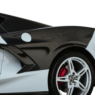 Anderson Composites® - Gloss Carbon Fiber Rear Fenders