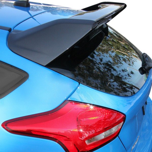 Anderson Composites® - ST-Style Carbon Fiber Rear Roof Spoiler with Wicker Bill