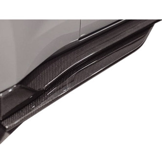 Anderson Composites® - Gloss Carbon Fiber Side Rocker Panel Splitters Extensions
