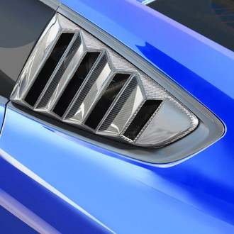 Anderson Composites® - Gloss Carbon Fiber Vented Side Window Louvers