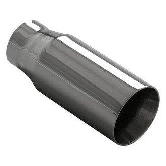 Ansa® - Silverline™ 304 SS Round Beveled Edge Weld-On Exhaust Tip (2.25" Inlet, 3" Outlet, 7" Length)