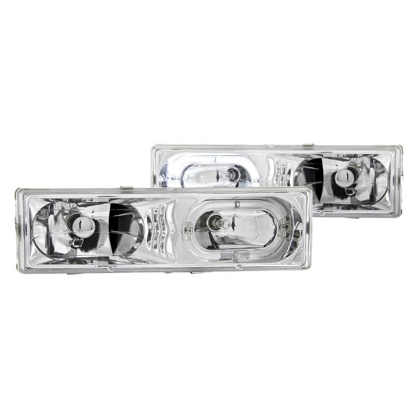 Anzo® - Chrome LED Halo Euro Headlights