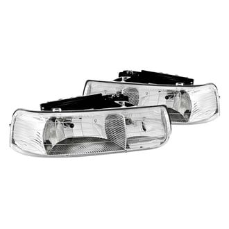 Anzo® - Driver and Passenger Side Chrome Euro Headlights