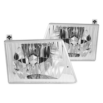 Anzo® - Driver and Passenger Side Chrome Euro Headlights