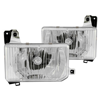 Anzo® - Driver and Passenger Side Chrome Euro Headlights