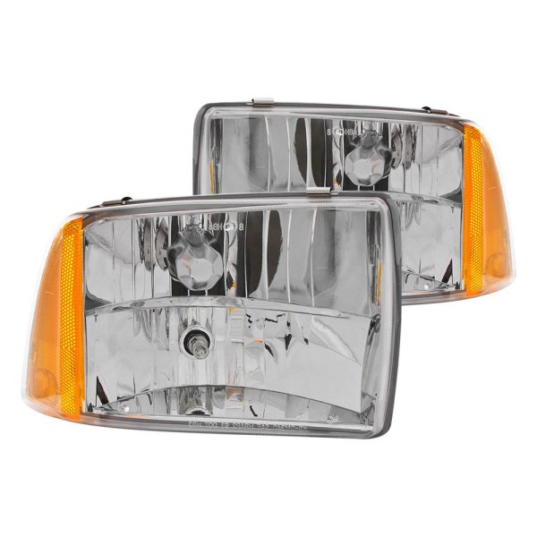 Anzo® - Chrome Euro Headlights, Chevy Blazer