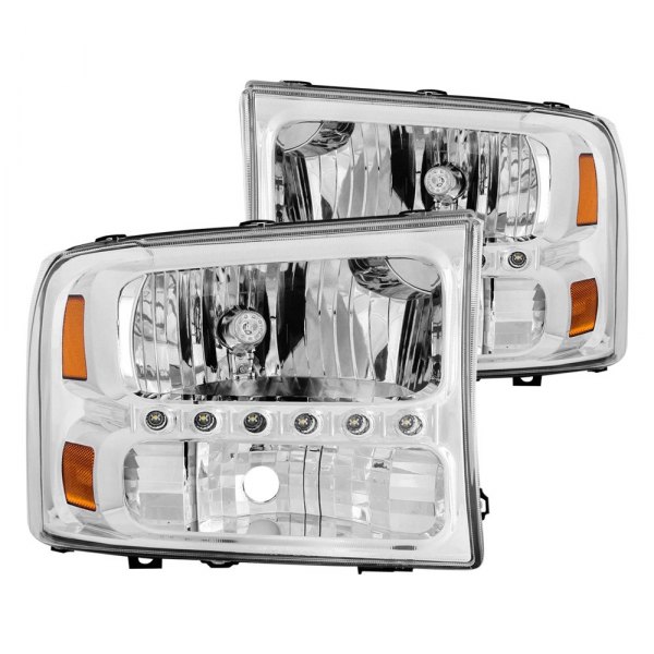 Anzo® - Chrome Euro Headlights with Parking LEDs