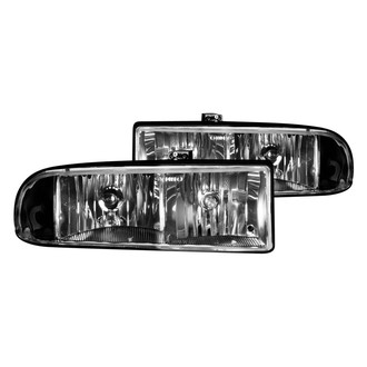Anzo® - Driver and Passenger Side Chrome Euro Headlights
