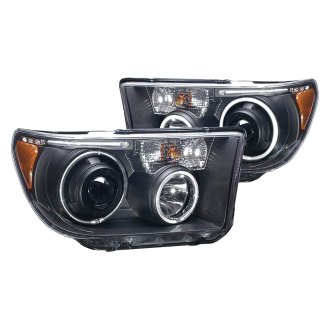 Anzo® - Black CCFL Halo Projector Headlights with Parking LEDs