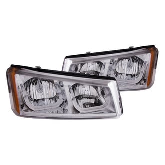 Anzo® - Driver and Passenger Side Chrome LED U-Bar™ Headlights