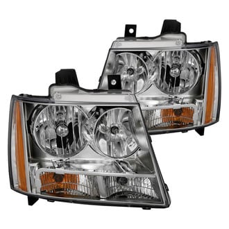 Anzo® - Driver and Passenger Side Chrome Euro Headlights