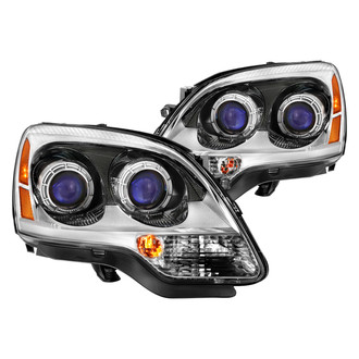Anzo® - Driver and Passenger Side Chrome Euro Headlights