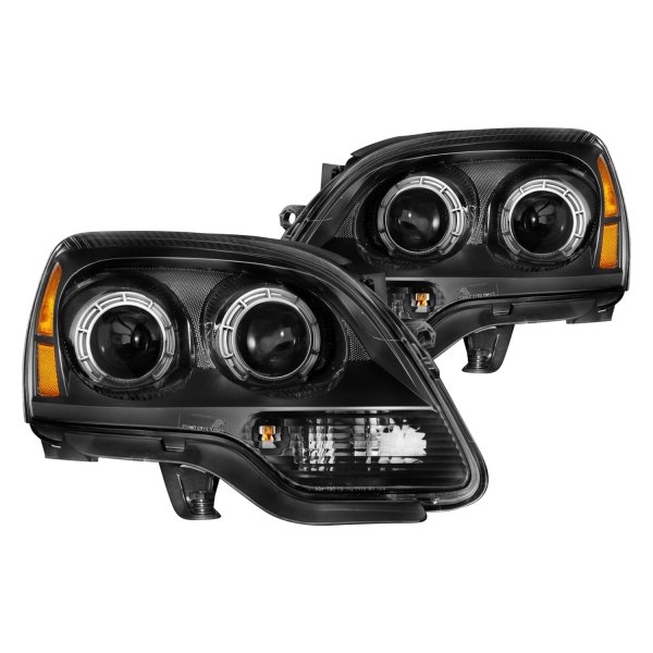 Anzo® - Black Projector Headlights, GMC Acadia