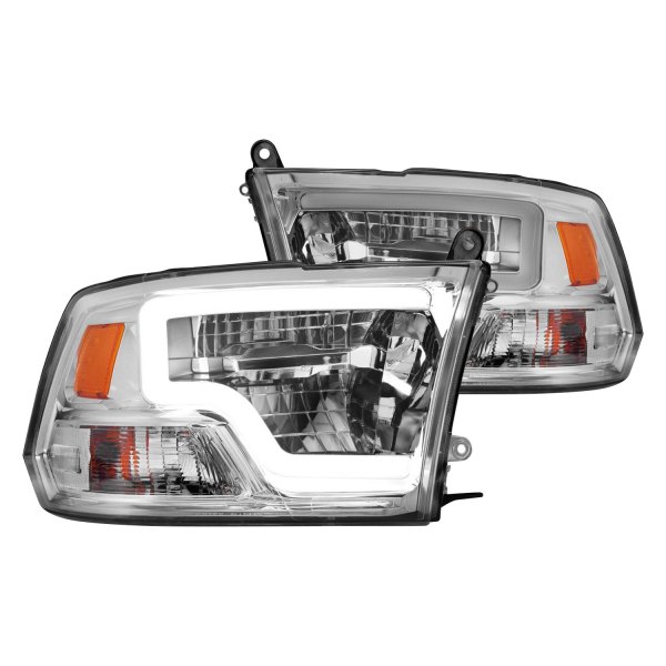 Anzo® - Chrome DRL Bar LED Headlights, Dodge Ram