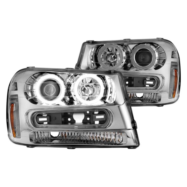 Anzo® - Chrome LED Halo Projector Headlights