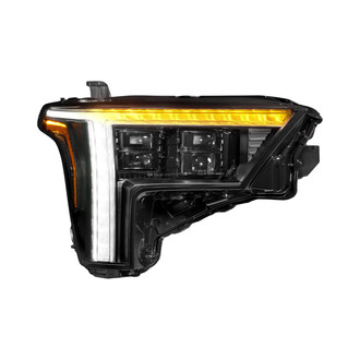 Anzo® - Z-Series Passenger Side Black Sequential DRL Bar Projector LED Headlight