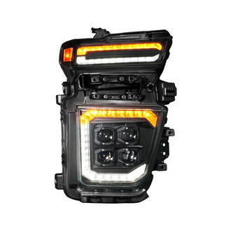 Anzo® - Z-Series Passenger Side Black DRL Bar Projector LED Headlight