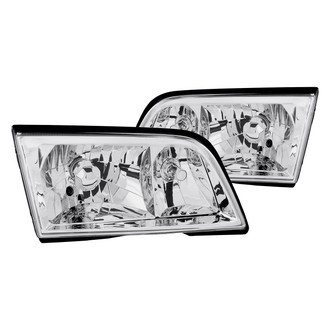Anzo® - Driver and Passenger Side Chrome Euro Headlights