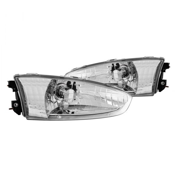 Anzo® - Chrome Euro Headlights, Mitsubishi Mirage