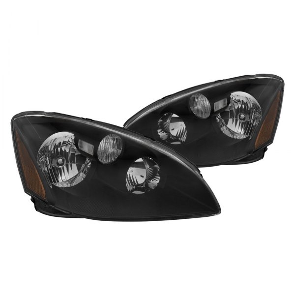 Anzo® - Black Euro Headlights, Nissan Altima