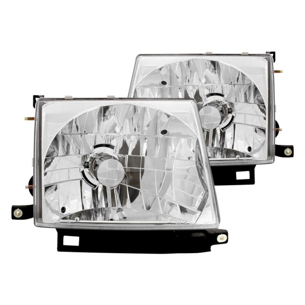 Anzo® - Chrome Euro Headlights, Toyota Tacoma
